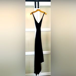 Sexy Backless Bebe Silk Dress